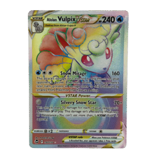 1x Alolan vulpix vstar 197/195